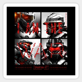 Halo game quotes - I AM THE WAR Spartan 117 Magnet